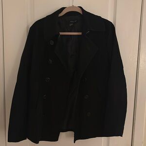 Focus 2000 Black PeaCoat- Size 8